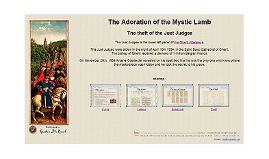 Adoration of the Mystic Lamb, the theft of the Just Judges in 1934
